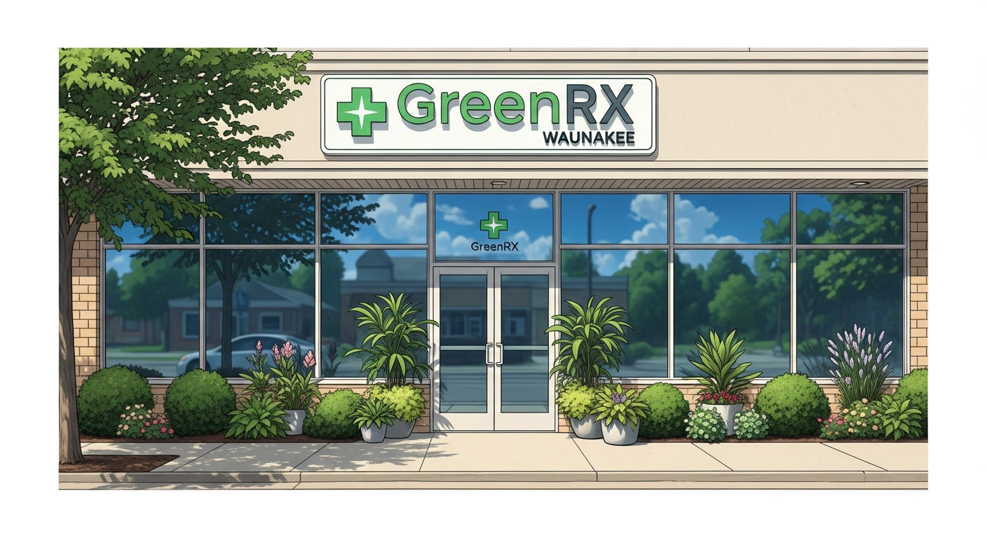 GreenRX dispensary storefront exterior