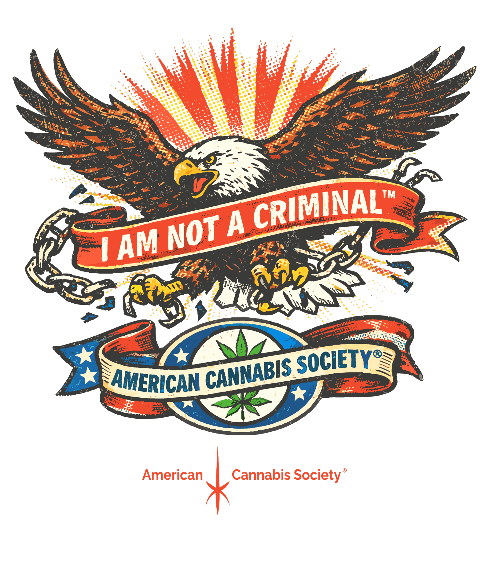 American Cannabis Society I Am Not A Criminal eagle - THCA flower at GreenRX Waunakee