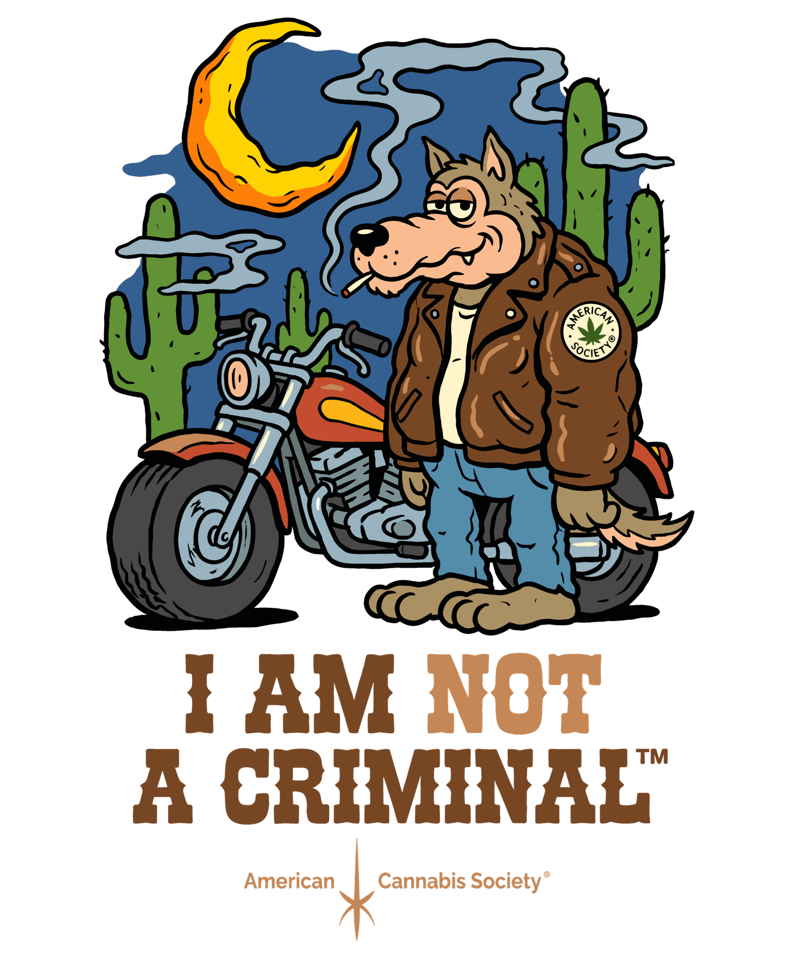 Largest selection of THCA flower at GreenRX Waunakee dispensary - I Am Not A Criminal cannabis art